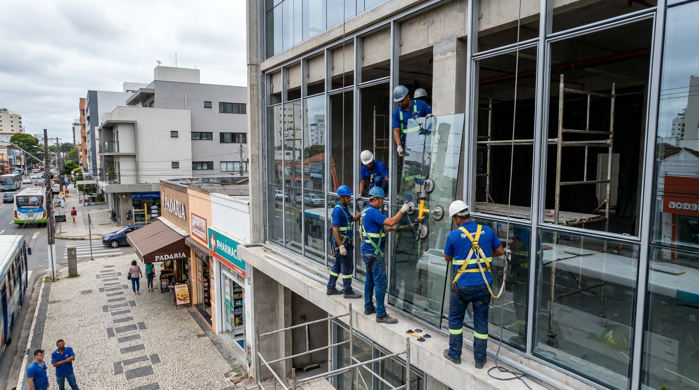Fachada de Vidro em Santos‑SP